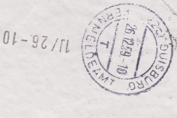 DDR 722Y, 726Y, 731Y, Express-Einschreiben-Brief von Berlin W8 (Ost) nach Duisburg (West)