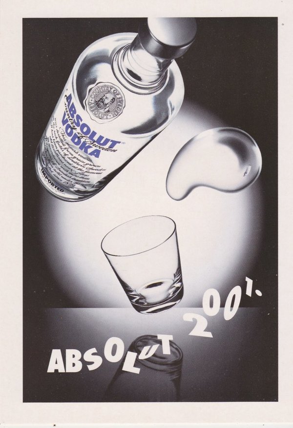 ABSOLUT 2001 (Das Jahr 2001) - Absolut Vodka Sweden - Promo-Card aus Italien