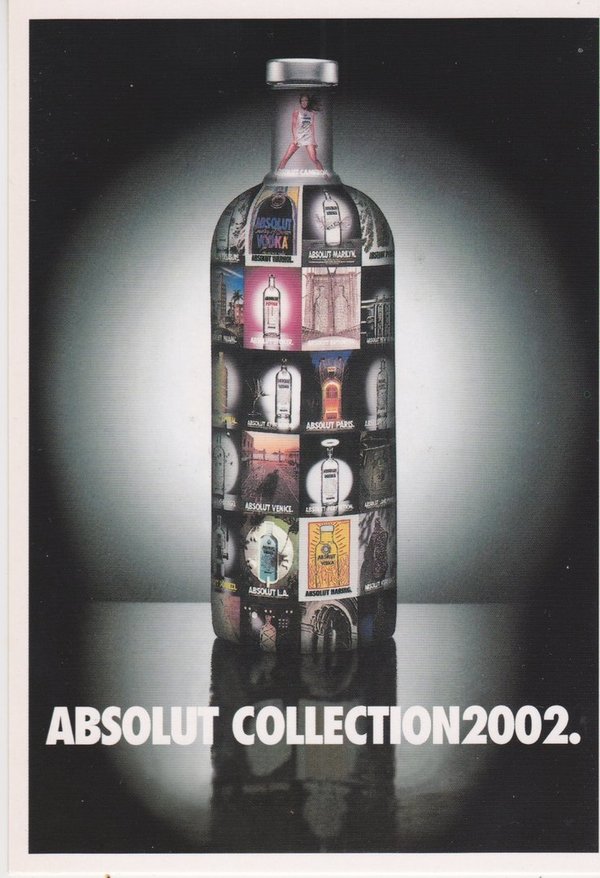 ABSOLUT COLLECTION 2002 (Sammlung 2002) - Absolut Vodka Sweden - Promo-Card aus Italien