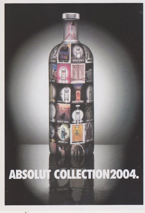 ABSOLUT COLLECTION 2004  (Sammlung 2004) - Absolut Vodka Sweden - Promo-Card aus Italien