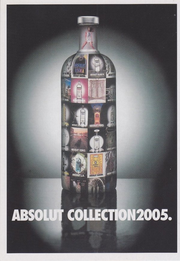 ABSOLUT COLLECTION 2005 (Sammlung 2005) - Absolut Vodka Sweden - Promo-Card aus Italien
