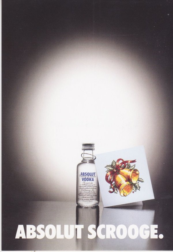 ABSOLUT SCROOGE  (Geizhals) - Absolut Vodka Sweden - ZoCard aus Singapur