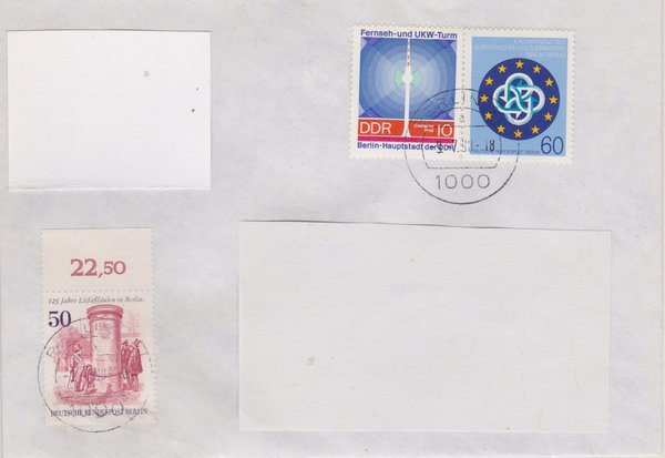 BERLIN 612, 721, DDR 1509 - Brief CSSR - Tagesstempel vom 09-07-1990 - ZUM SCHADEN DER POST