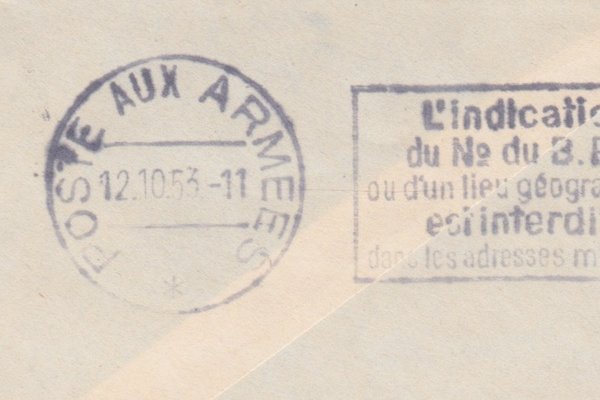 BERLIN 47 - Standardbrief (Berliner Bauten) an Franz. Militär-Dienststelle - Stempel vom 09-10-1953