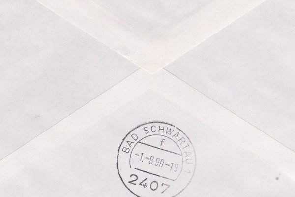 DP 3346 Rolle (5x)  Expressbrief - (Bauwerke+Denkmäler) - mit Ersttags-Tagesstempel vom 31-07-1990
