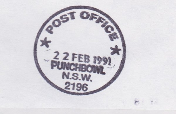 DP 3345 (8x) MH, 3349 Luftpost-Standardbrief (Bauwerke + Denkmäler) mit Tagesstempel vom 13-02-1991