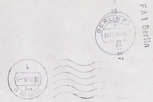 BUND 699, 700, 895 Expressbrief <Unfallverhütung> mit Tagesstempel München vom 28-11-1976