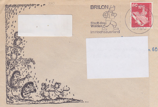 BUND 990 Standardbrief <Industrie + Technik> mit Werbestempel 5790 Brilon vom 04-04-1982