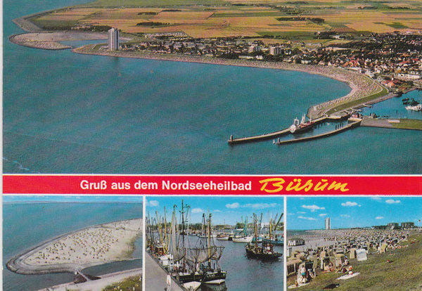BUND 916A Standard-Postkarte <Burgen und Schlösser> mit Tagesstempel Büsum vom 21-08-1979