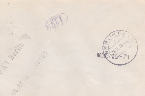 BUND 916A, 920 Expressbrief <Burgen und Schlösser> mit Tagesstempel Würzburg vom 28-06-1978